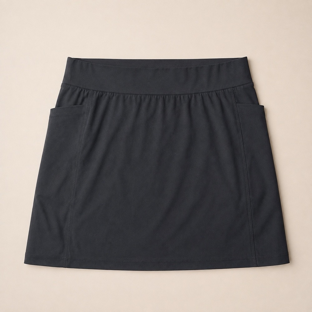Columbia Anytime Casual Skort Womens Black Athletic Hiking Golf Skirt Pockets